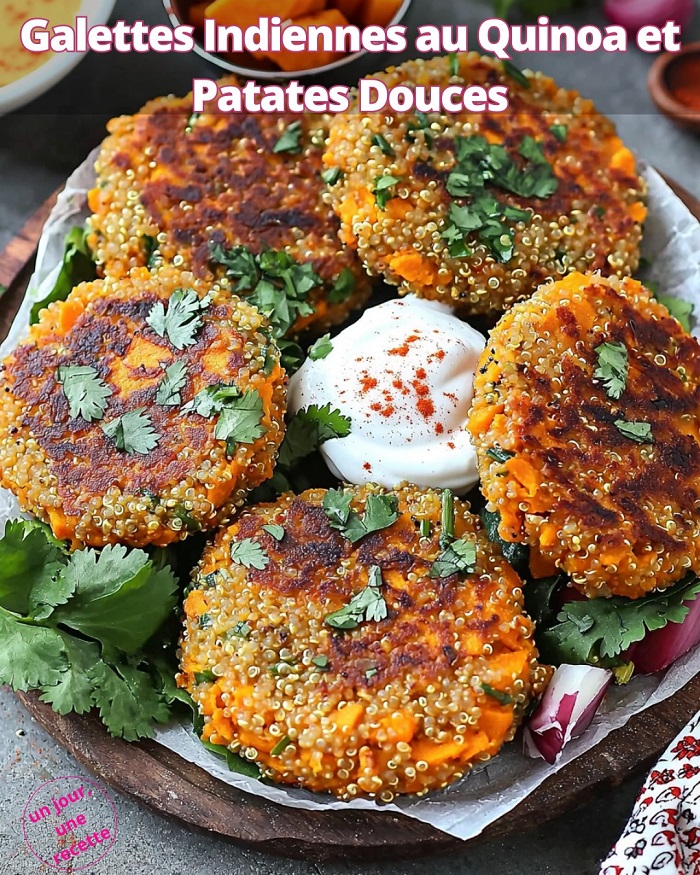 Galettes Indiennes aux Quinoa et Patates Douces