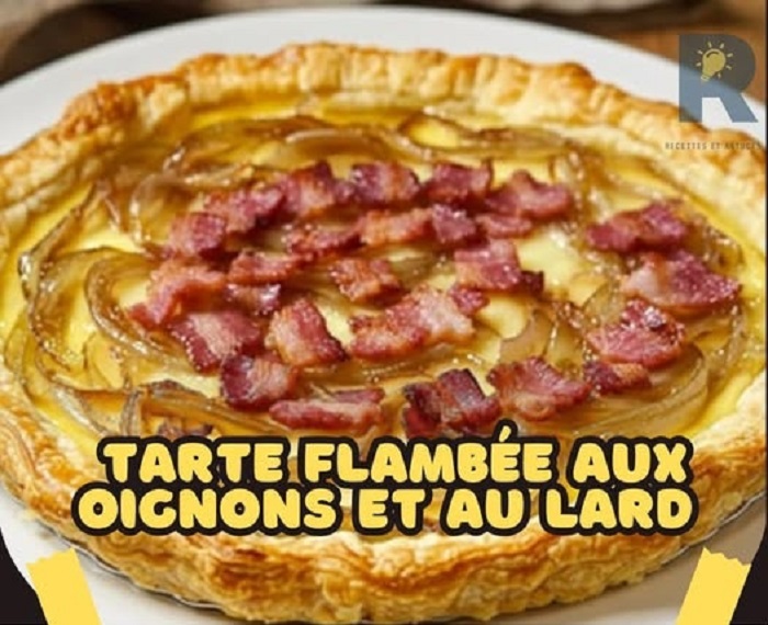 Tarte Flambée aux Oignons et au Lard