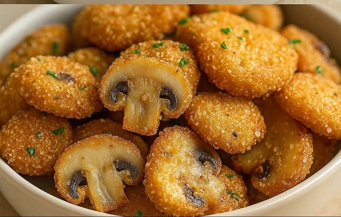 Champignons Panés Croustillants