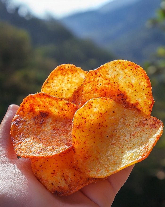 Chips épicées au piment & citron vert