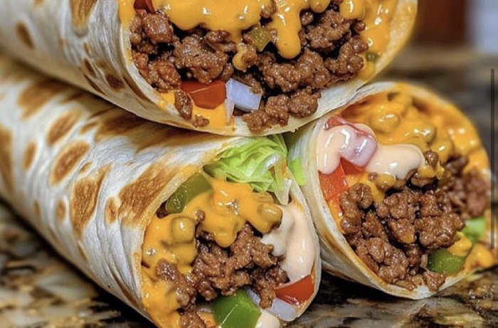 Nacho Cheese Beef Wrap