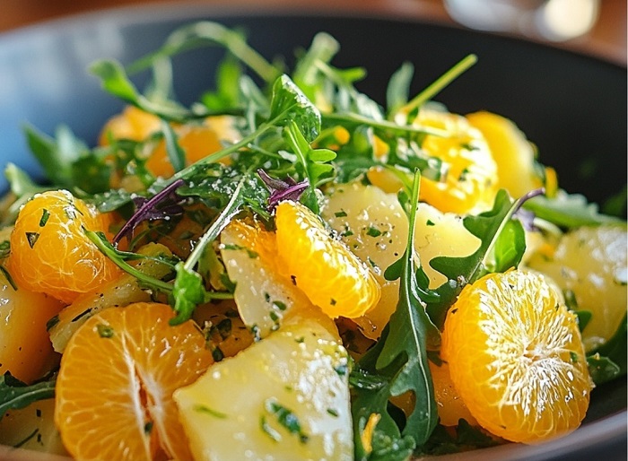 Salade de Roquette, Orange et Fenouil