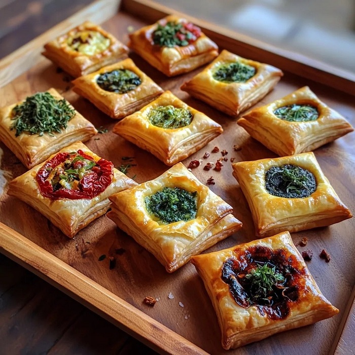 Carrés Feuilletés Apéritifs Variés
