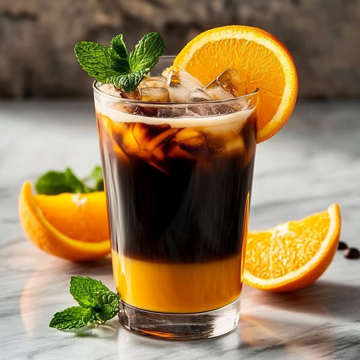 Café au jus d’orange frais