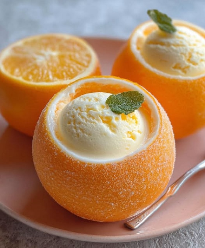 Oranges glacées façon crémée