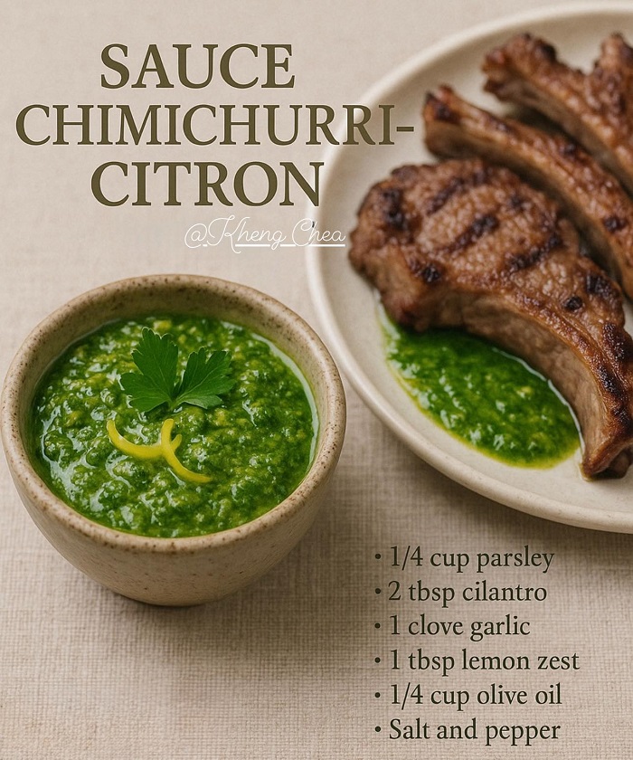 Sauce Chimichurri-Lemon