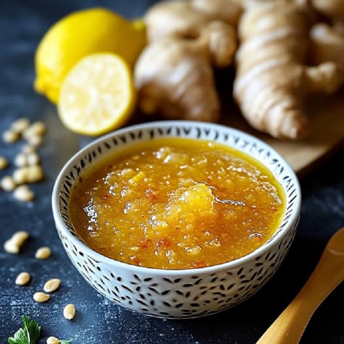 Sauce au citron et au gingembre