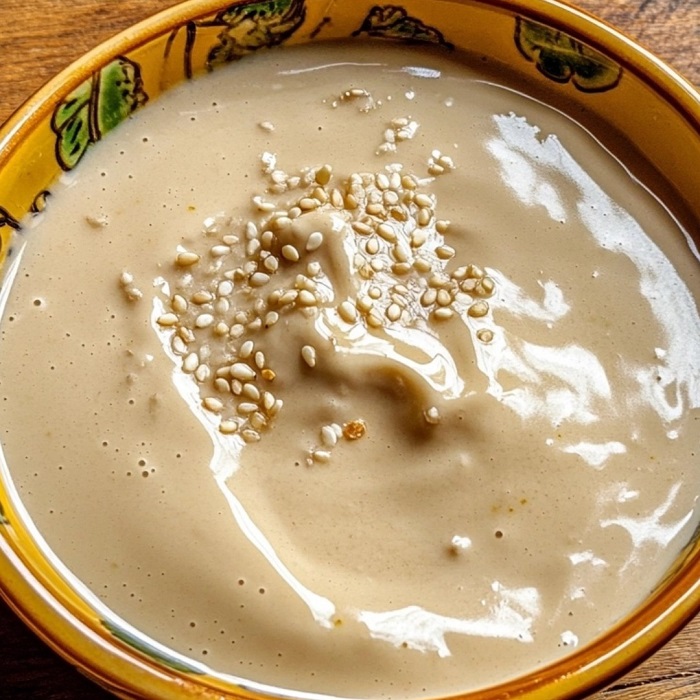 Vinaigrette crémeuse au tahini