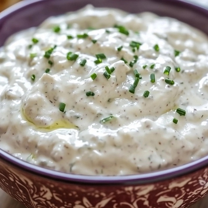 Sauce fraîche yaourt & ciboulette