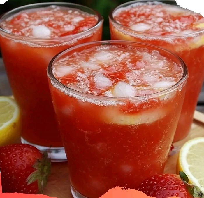 Limonade à la Fraise Maison