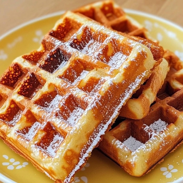 Gaufres de Liège moelleuses et caramélisées