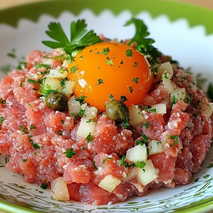 Filet américain préparé à la belge
