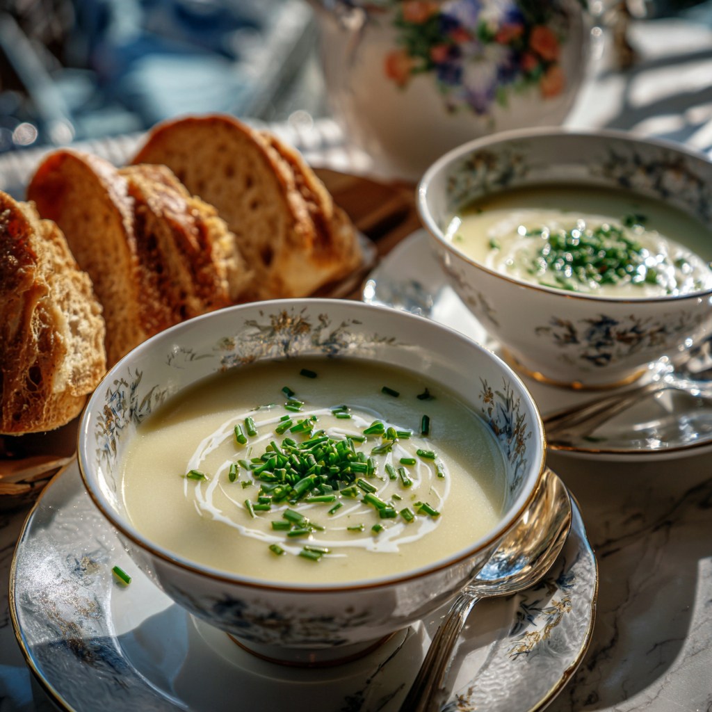Vichyssoise glacée – poireau, pomme de terre & crème