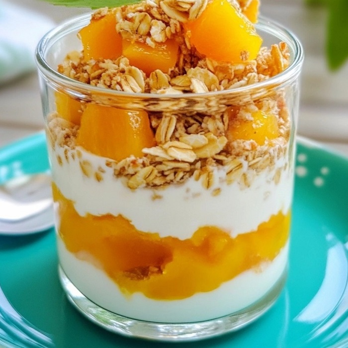 Verrine Yogourt, Mangue & Granola