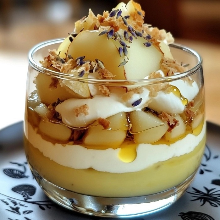 Verrine Poire-Lavande & Crème Citronnée
