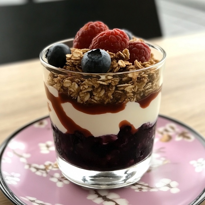 Verrine Granola & Coulis de Baies