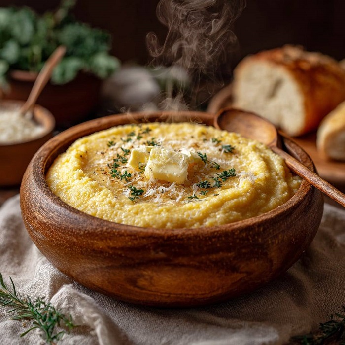 Polenta crémeuse au parmesan
