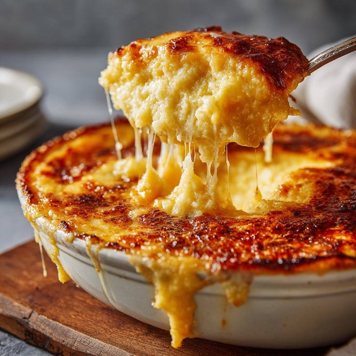 Polenta gratinée au fromage