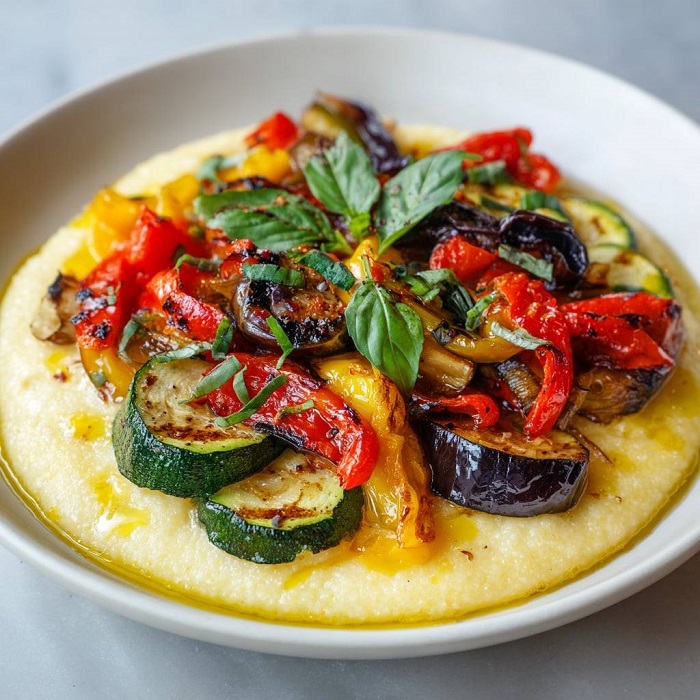 Polenta aux légumes grillés