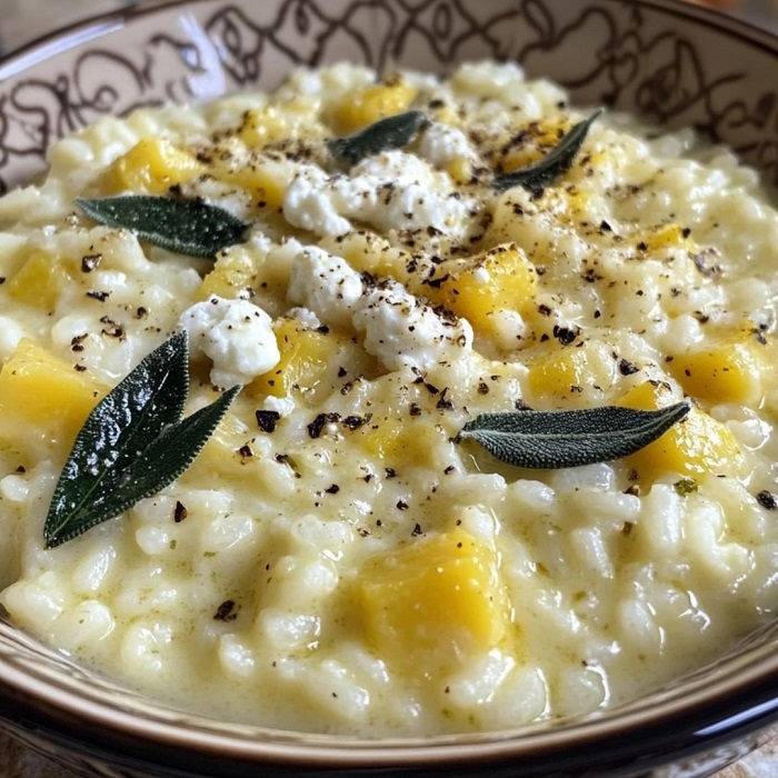 Risotto crémeux butternut & chèvre