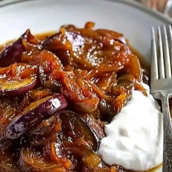 Confit d’Aubergines et Oignons Caramélisés aux Saveurs Marocaines