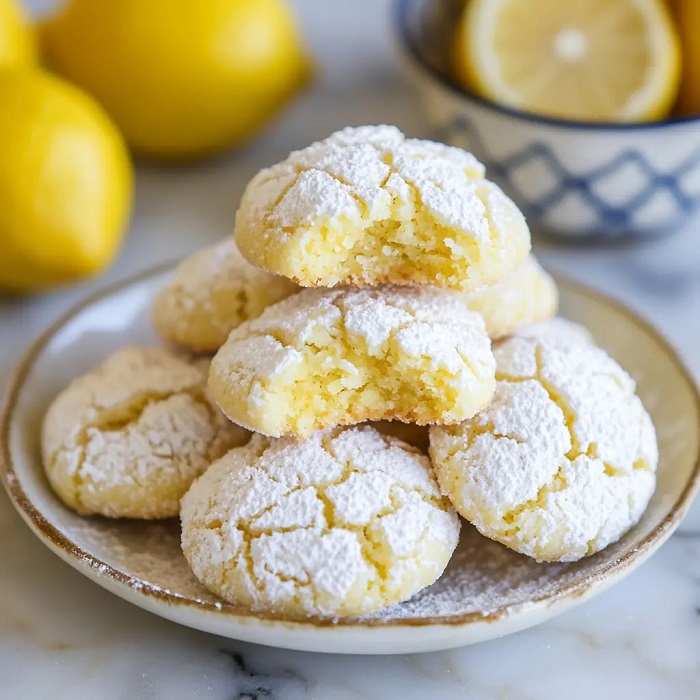 Biscuits Crinkle au citron