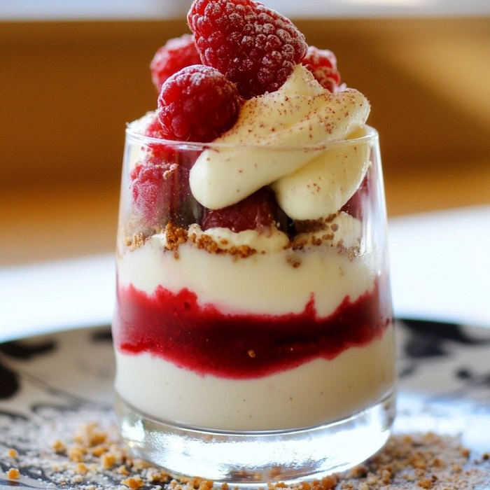 Verrine Cheesecake Framboise-Croquant