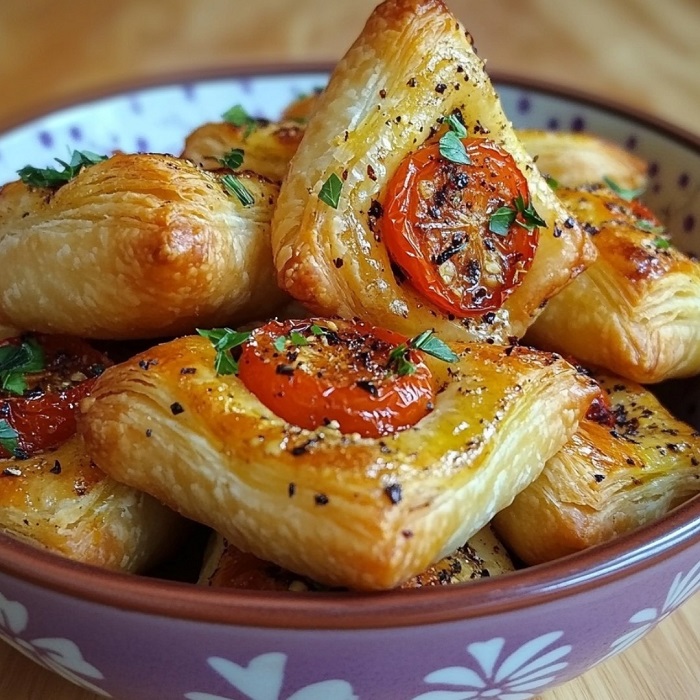 Petits Feuilletés Tomate et Herbes
