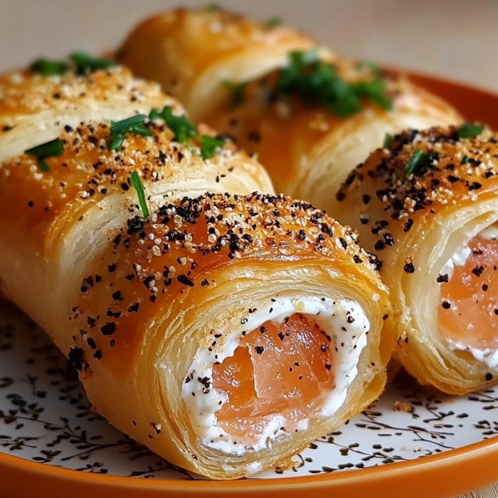 Feuilletés au Saumon et Fromage Frais
