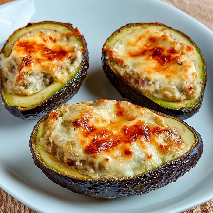 Avocats Farcis au Four, Gratinés au Fromage