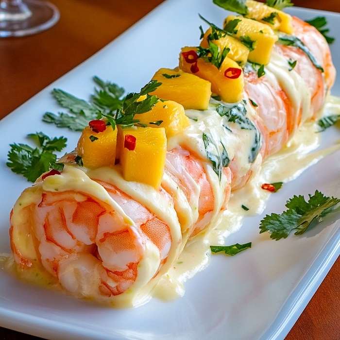 Bûche Crevettes & Mangue Exotique
