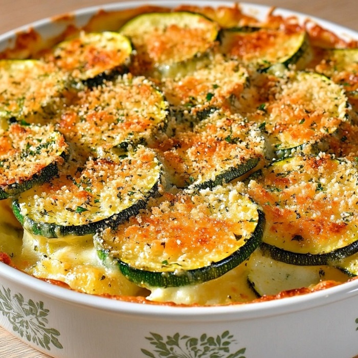 Gratin de courgettes au comté