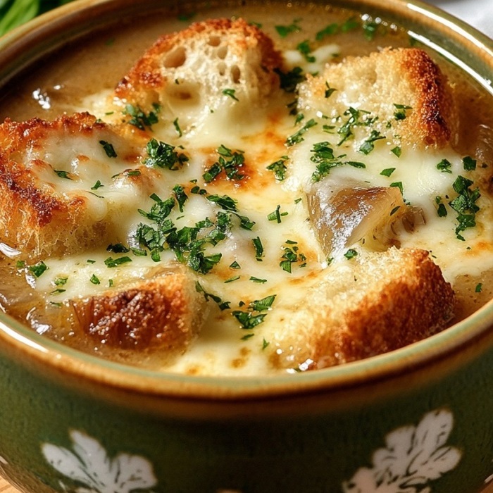 Soupe à l’Oignon Gratinée