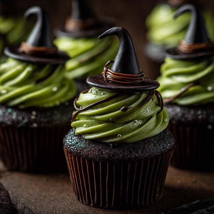 Les Cupcakes des Sorcières Vertes à la Bave Enchantée