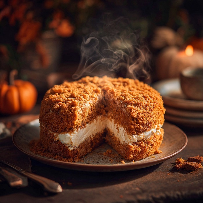 Le Gâteau Citrouille Surprise au Cœur Caché
