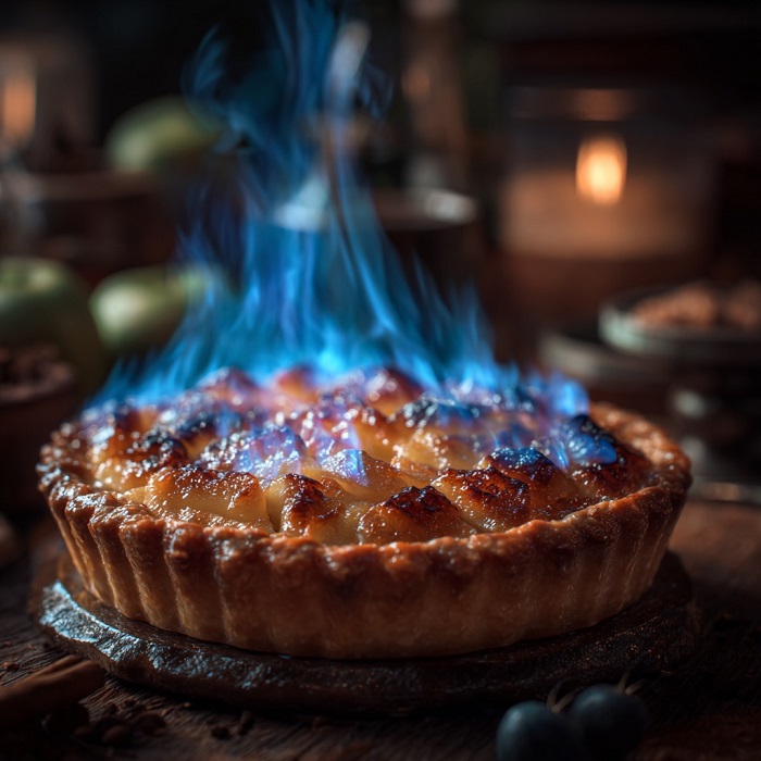 La Tarte de l’Enfer aux Flammes Sucrées