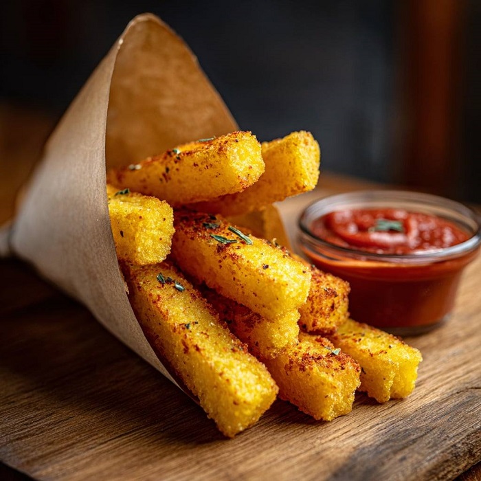 Frites de polenta croustillantes
