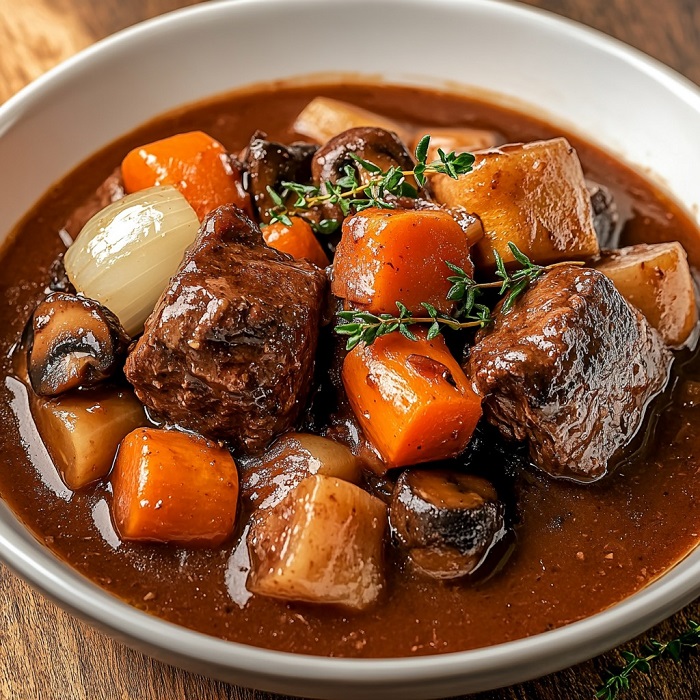 Bœuf bourguignon traditionnel