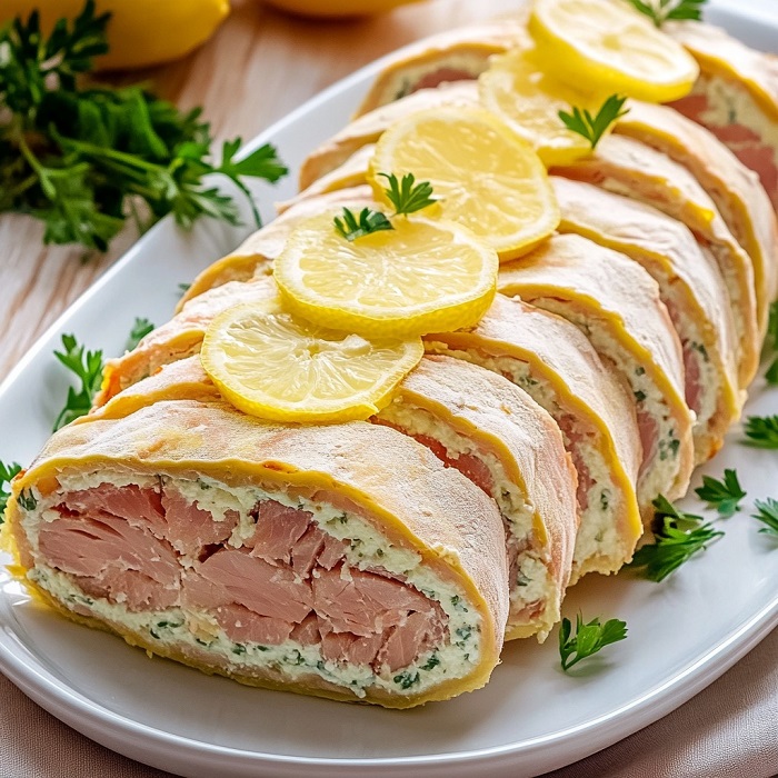 Bûche au crabe et fromage frais