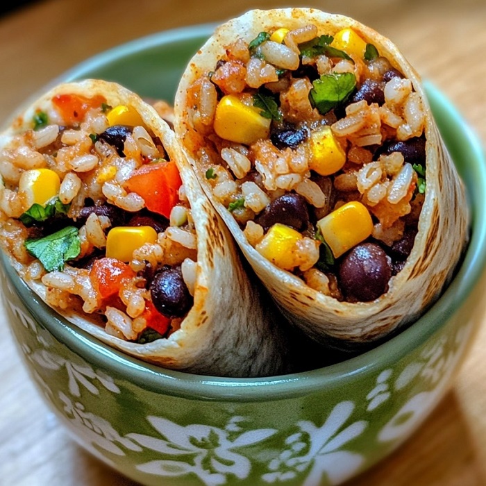 Burrito Végétarien aux Haricots Noirs