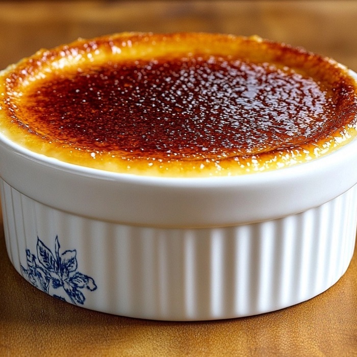 Crème brûlée à la vanille traditionnelle
