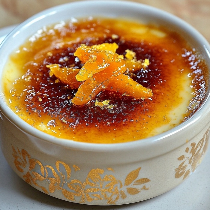 Crème brûlée à l’orange et au Grand Marnier