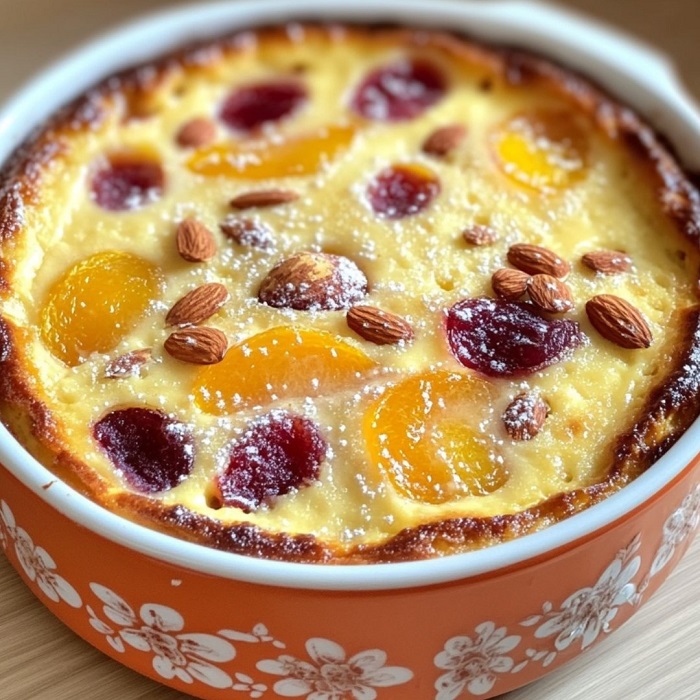 Clafoutis aux Abricots et Amandes