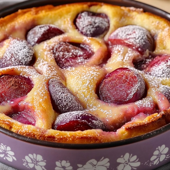 Clafoutis aux Prunes et Cannelle