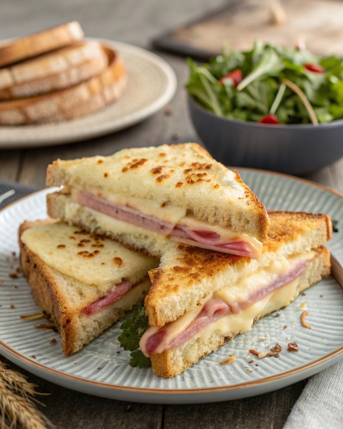 Croque-Monsieur Classique au Jambon de Poulet & Emmental