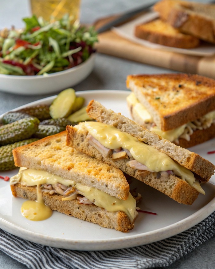 Croque au Poulet & Fromage à Raclette