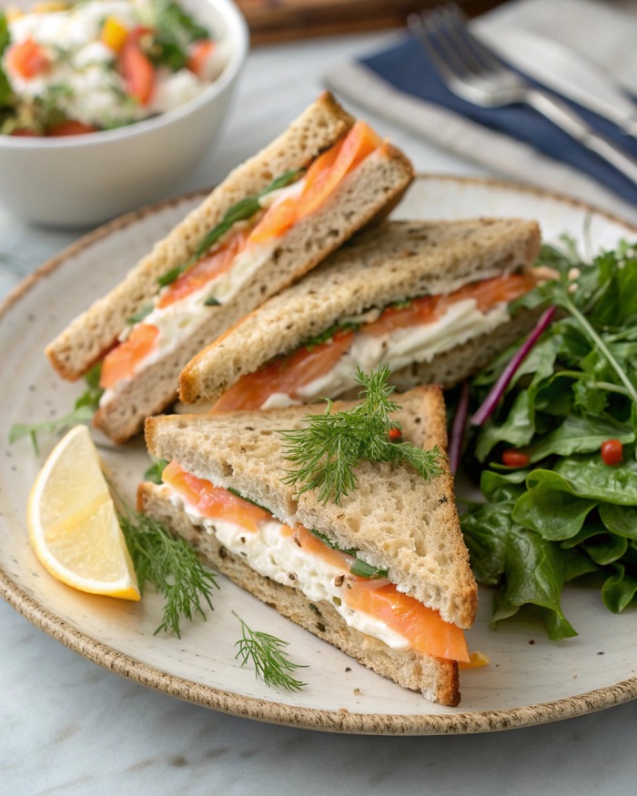Croque Saumon Fumé & Fromage Frais