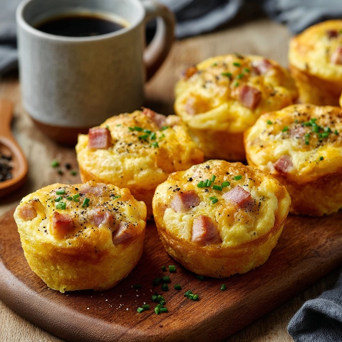 Muffins au Jambon et aux Œufs