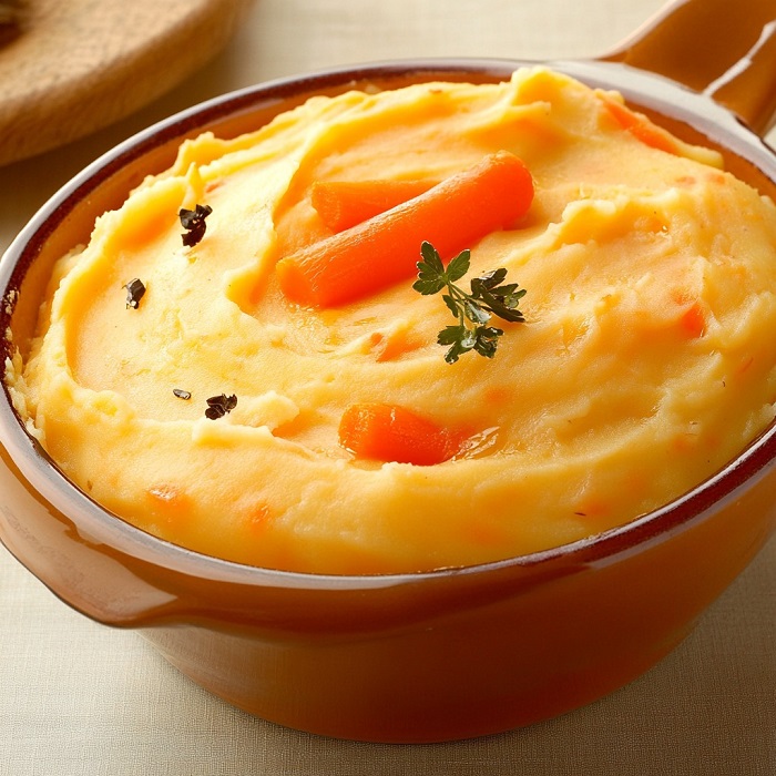 Purée de Pommes de Terre au Kiri et Carottes Douces