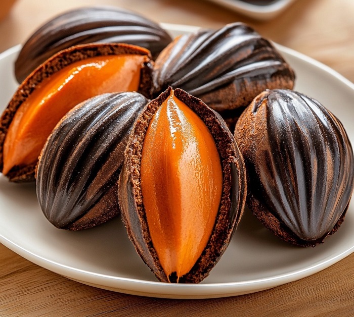 Madeleines au chocolat noir intense